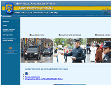Tablet Screenshot of jandarmeriaiasi.ro